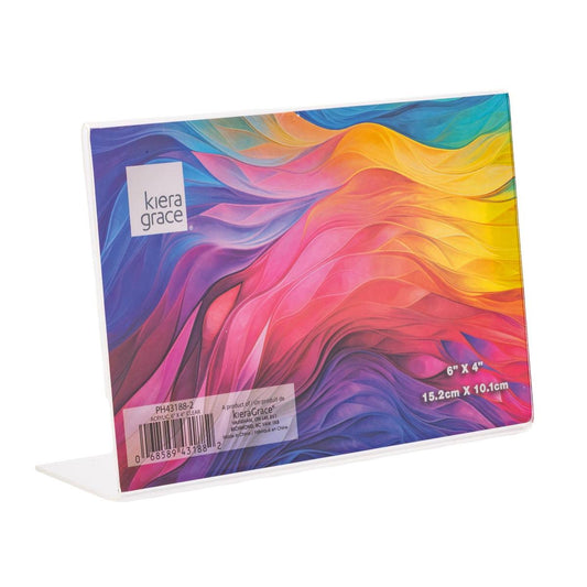 Acrylic L Shape Photo Frame 6X4"