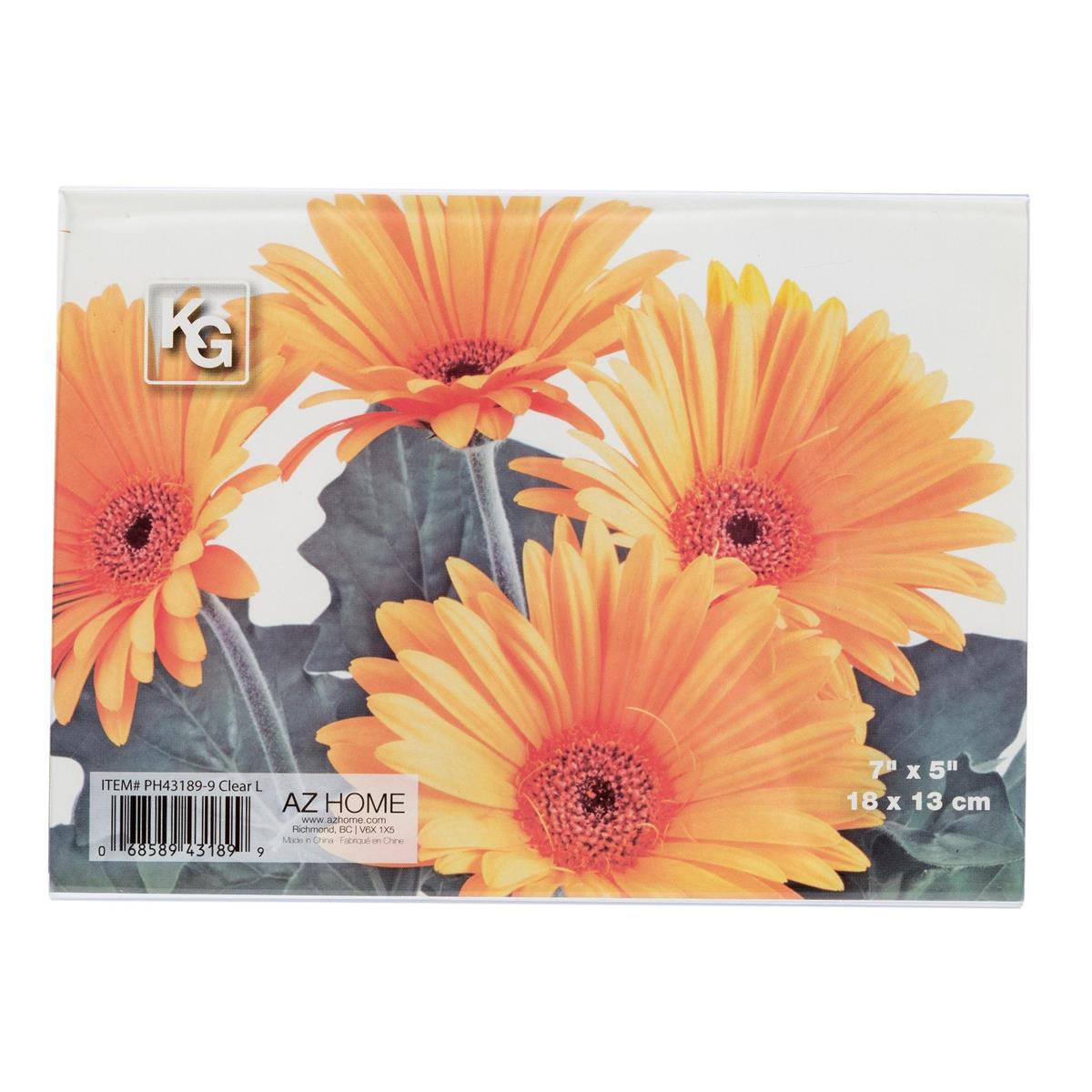 Acrylic L Shape Photo Frame 7X5"