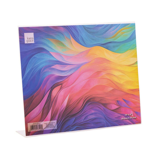 Acrylic L Shape Pic Frame 10X8"