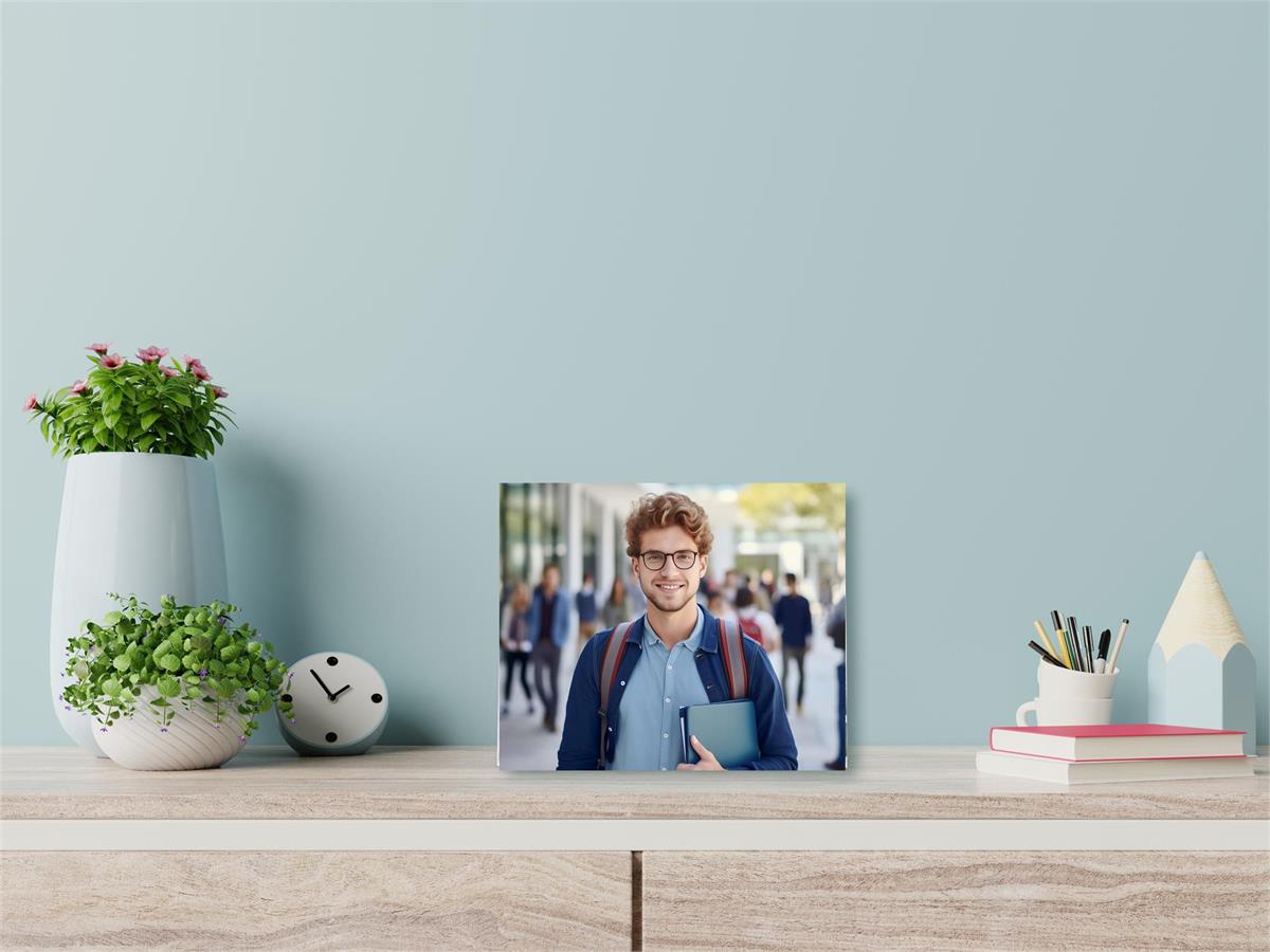 Acrylic L Shape Pic Frame 10X8"