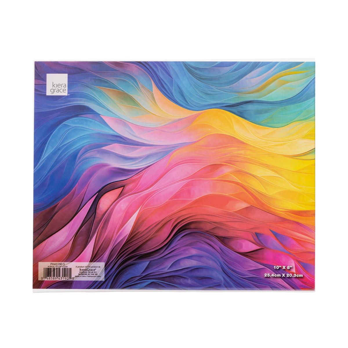 Acrylic L Shape Pic Frame 10X8"