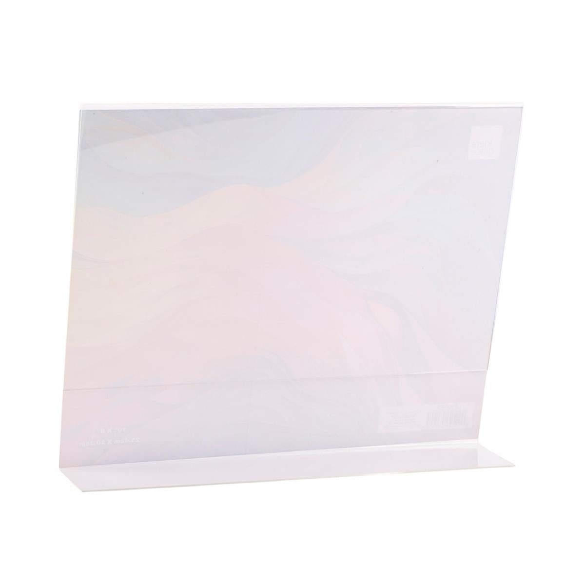 Acrylic L Shape Pic Frame 10X8"