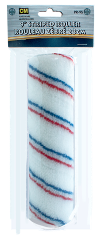 9in Striped paint roller refill