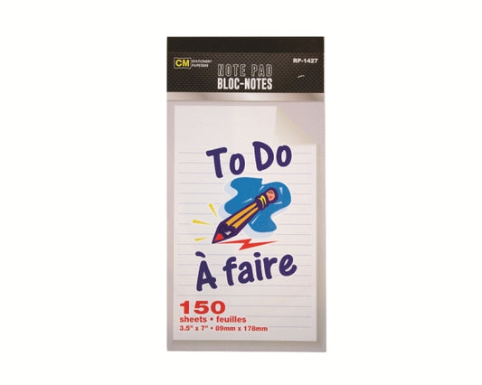 Things To Do Shopping List..150 Sheets