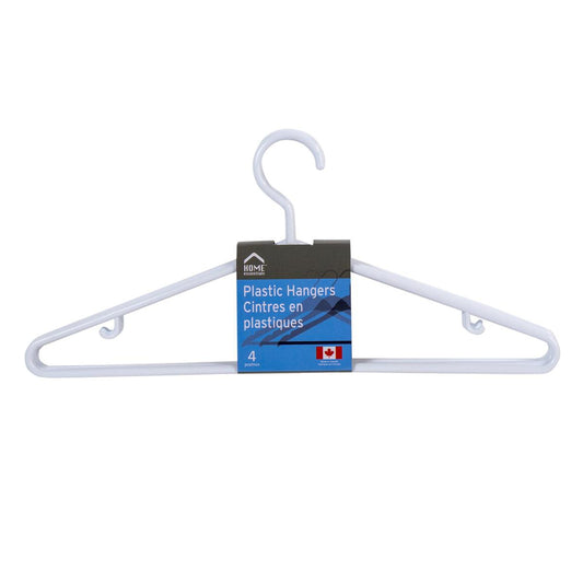 4-Pk White Hangers