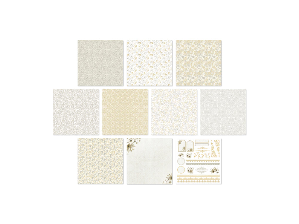 Cardstock: 12"x12" Themed Printed Stack Pack 20 Sheets Assorted 250gsm E) Mi Amor
