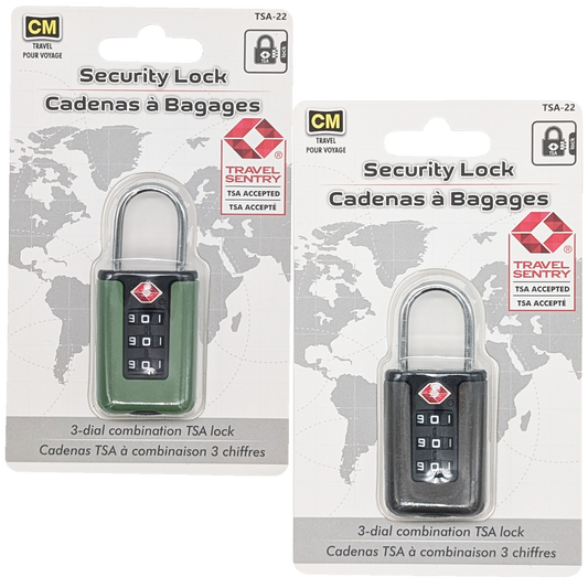 3 Dial Combinatio Security TSA Lock