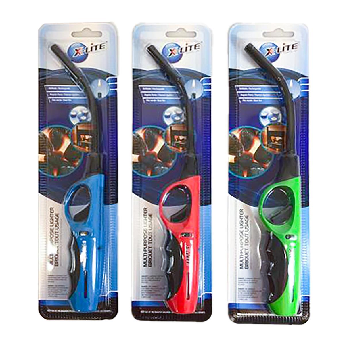 11" DLX Flex Multi-Purpose lighter 3 Colours, blister, DSP/12