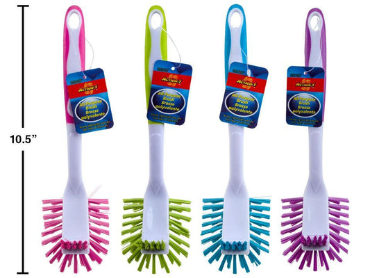 Action 1, All-purpose brush w/ mini scrubber, hang tag