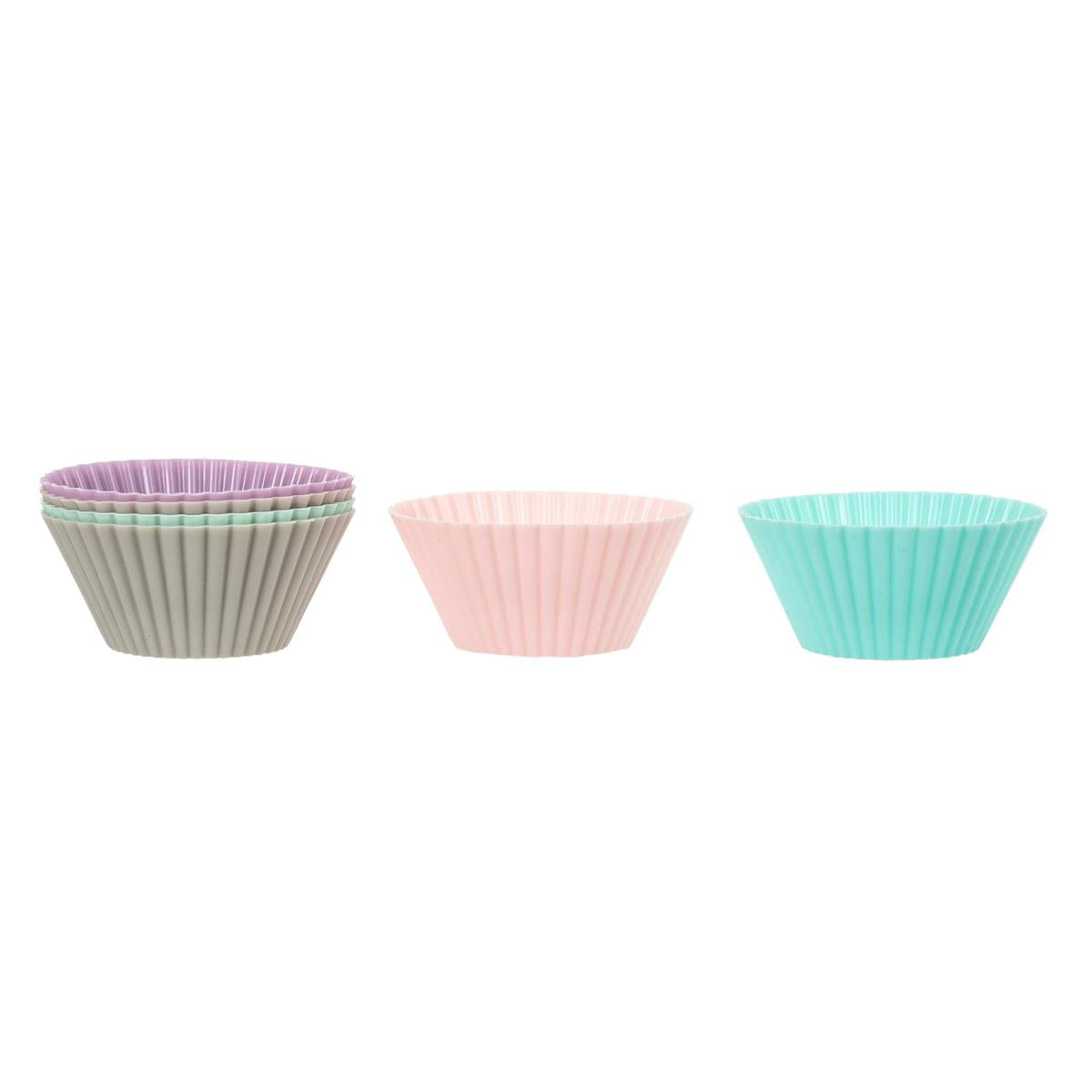 Luciano 12-pc Silicone Baking Cups, 6 colors, hang card (CS)