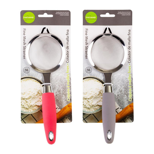 L.Gourmet 11.8"L Strainer, Stainless Steel, 2 col., t.o.c.(CS)