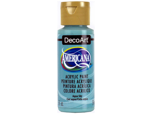 Decoart Paint: 2Oz Americana Premium Matte Acrylics DA001-DA304 DA333 Aqua Sky