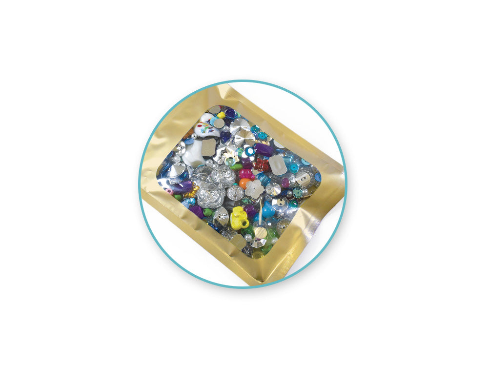 Craft Medley: Resealable Poly Pouches: 4.1" x 6.4" 8pc w/Window A) Gold