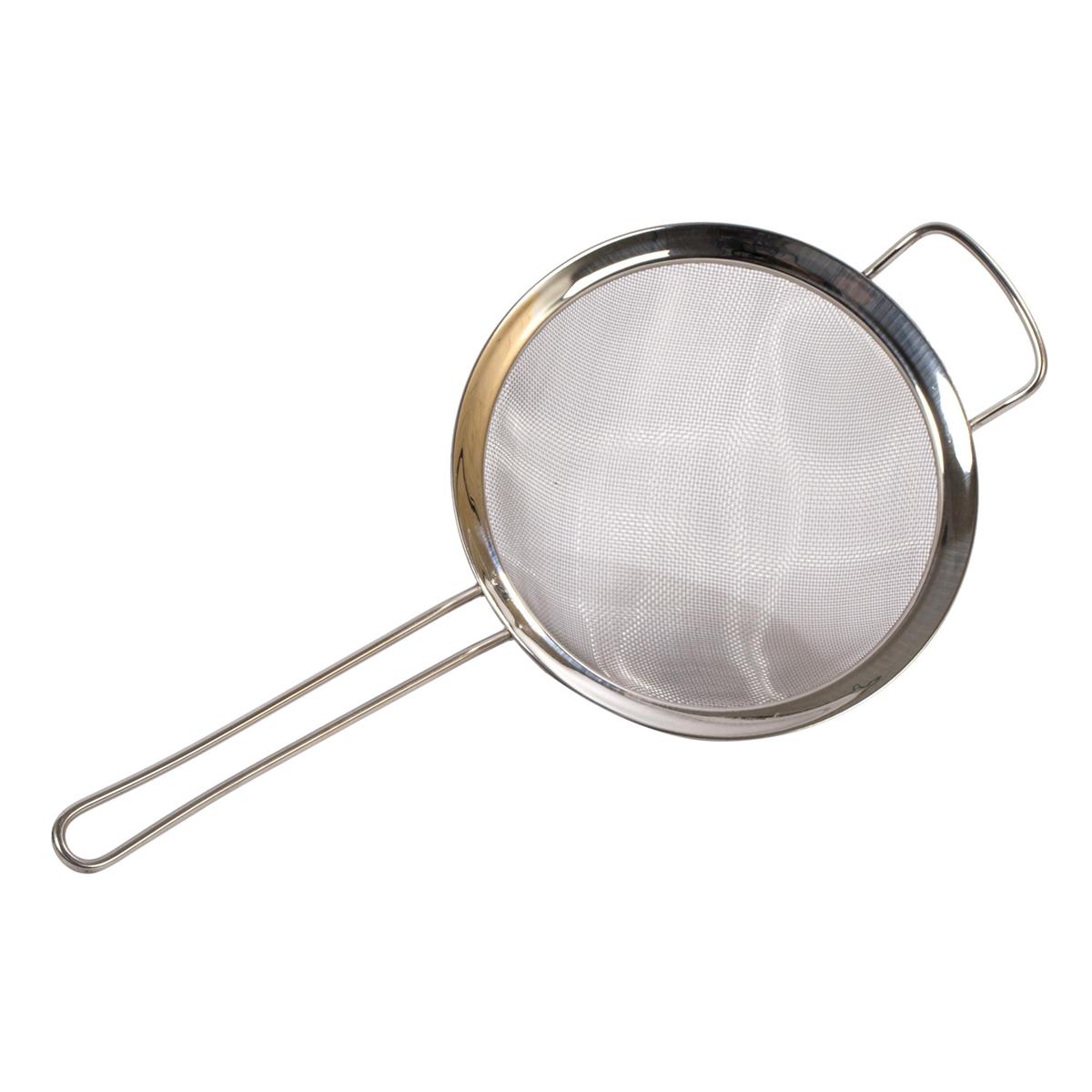 L.Gourmet 8" 16 Eyes S/S Mesh Strainer w/ Rect.Support (CP)