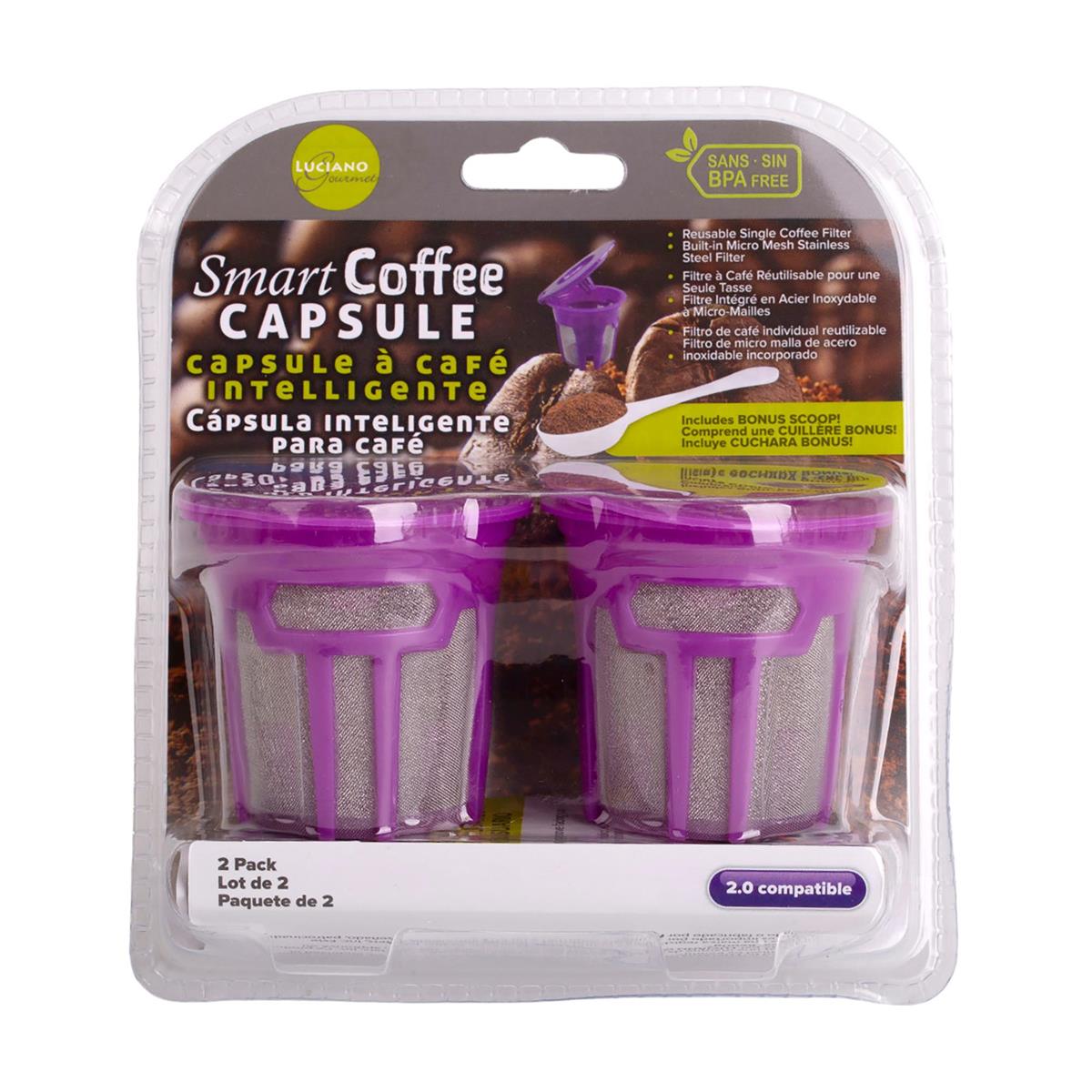 L.Gourmet 2.0 Clever Coffee Capsule 2-pc pk, clamshell (CS)