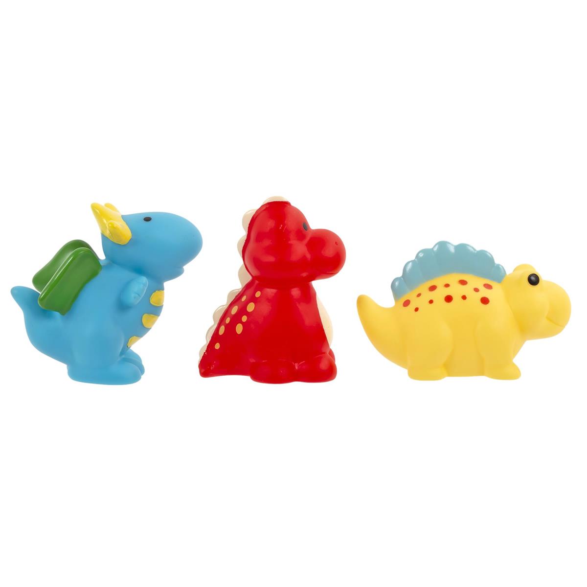 Tootsie Baby,3p Dino Bath Squirters pvc bag, 70g, vinyl