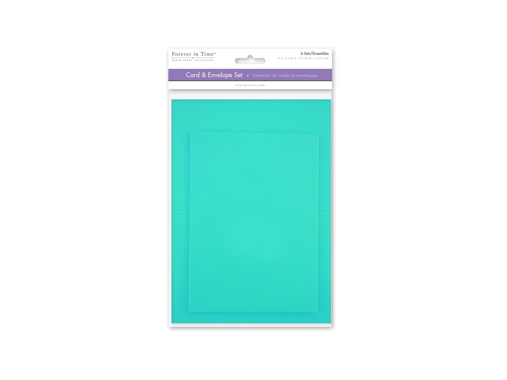 Cardmaking: 4.5"x6" Cards + Envelopes 6sets A6 J) Tiffany Blue