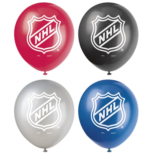 NHL 12" Latex Balloons  8ct