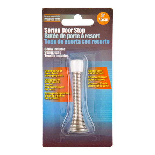 H.E Master Pro Spring Door Stop L:3". Blister card