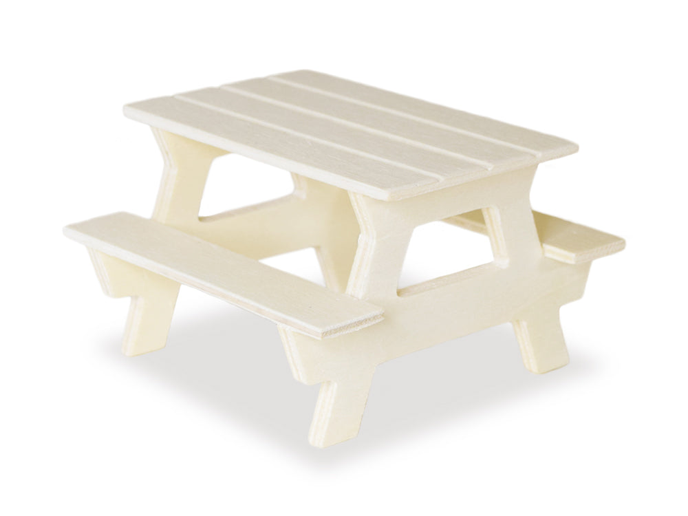 Wood Craft: 10.5x10.5x6.4cm DIY Mini Picnic Table