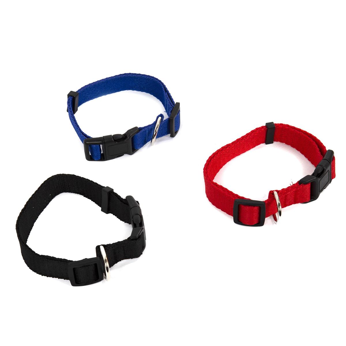 PAWS Adjustable Nylon Dog Collar,  3 col. (A398260)