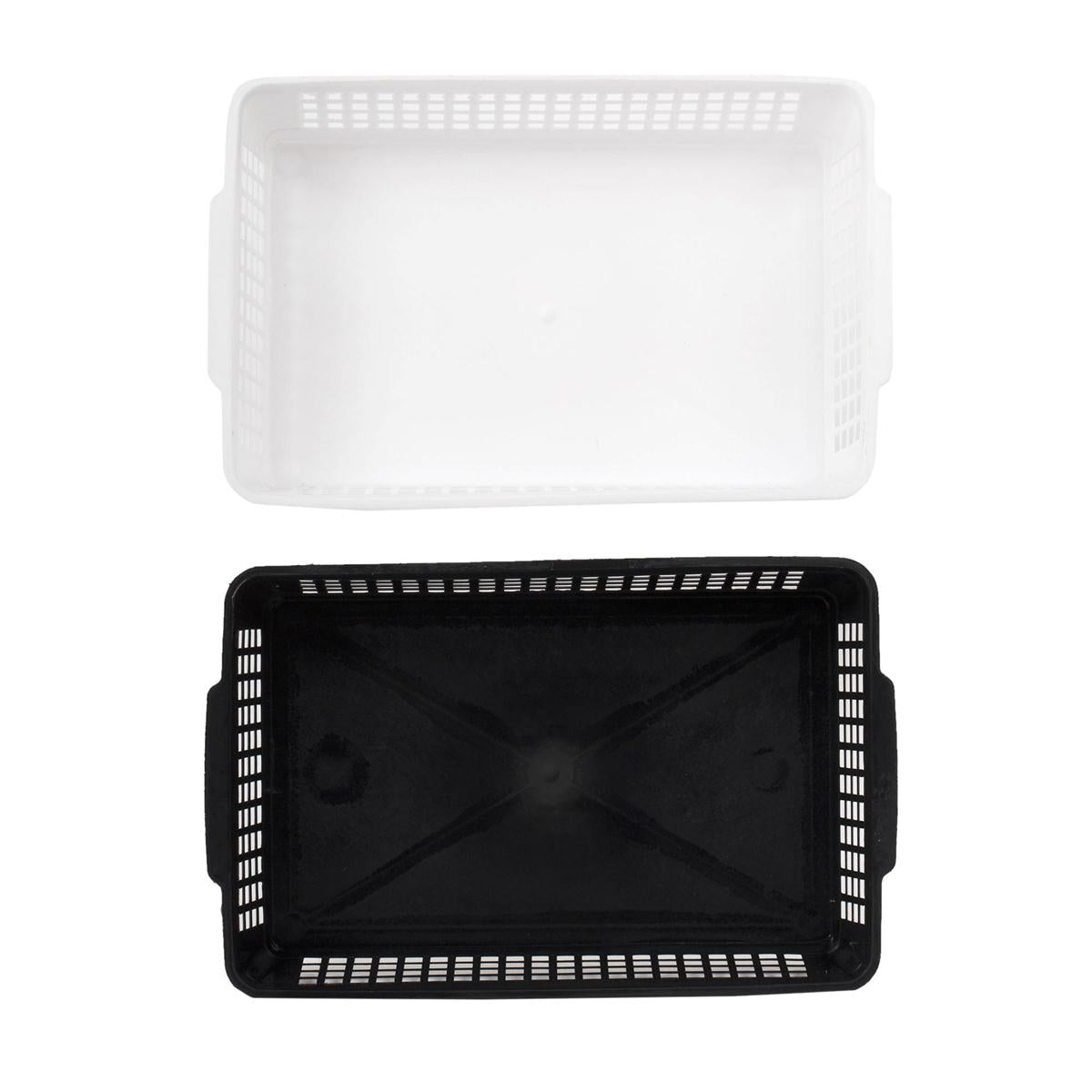 Luciano Plastic Utility Basket, Small,9.75x6x2.5". 2 cols