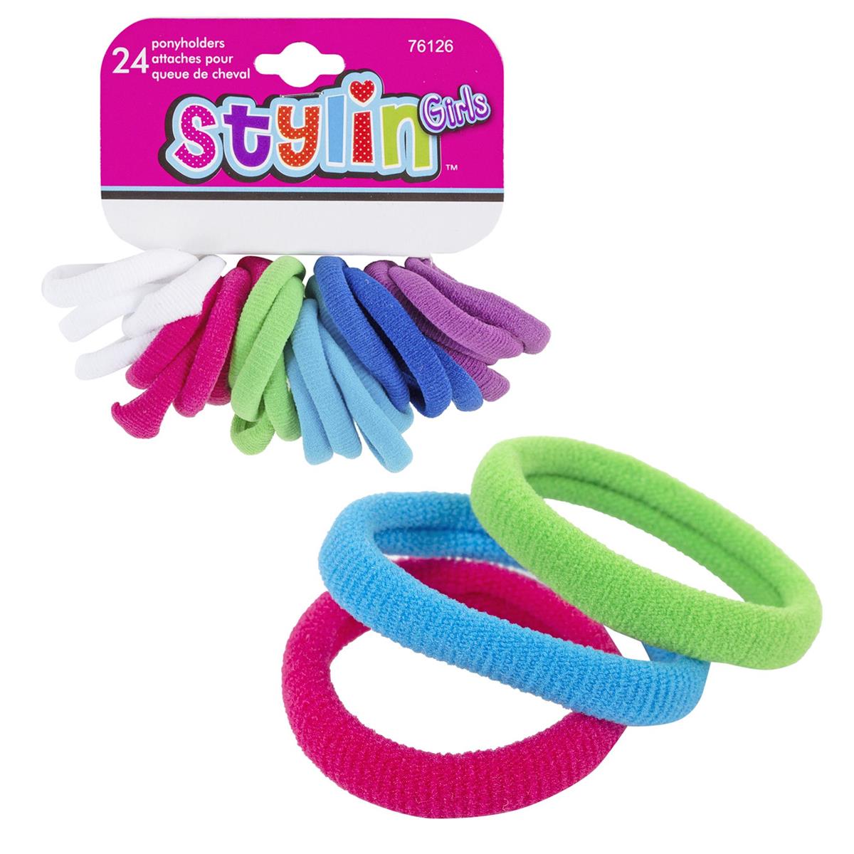 Styling G, 24-pc Ponyholders clasp-free, hc