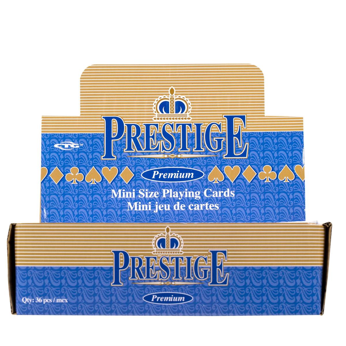 Prestige Mini Playing Cards, 38mmx58mm, Color Box, 36/dsp
