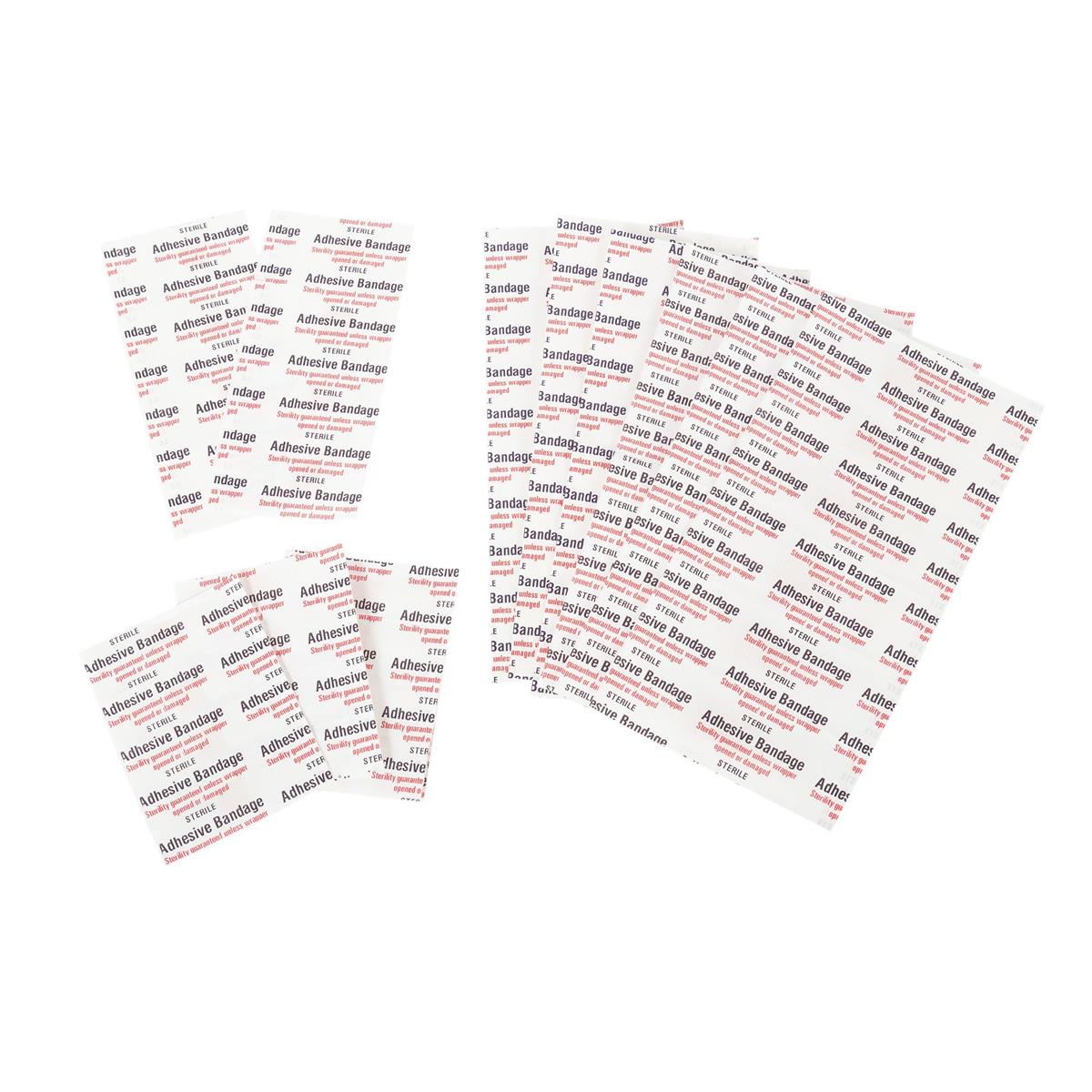 Bodico 60pc Clear Bandages, 4 Sizes c/box(HZ)