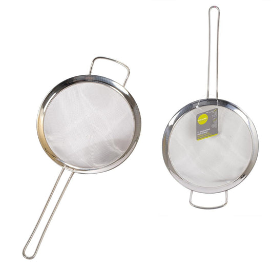 L.Gourmet 8" 16 Eyes S/S Mesh Strainer w/ Rect.Support (CP)