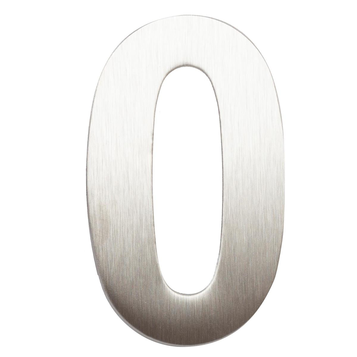 H.E. 3"#0 Adhesive Number Sign, SS B/C