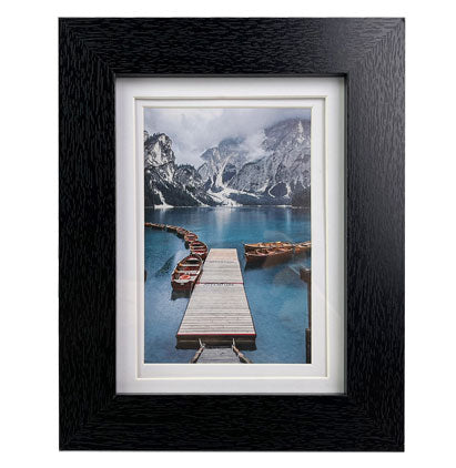 MDF BLACK FRAME LARGE BORDER 5''X7''