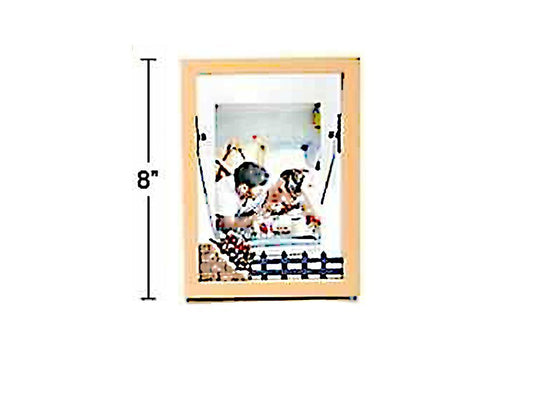 3.5x5" Wd. Shadow Bx Photo Frame, Beige