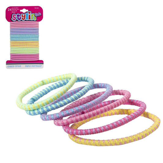 Stylin G, 24p Two Tone Ponyholders clasp free