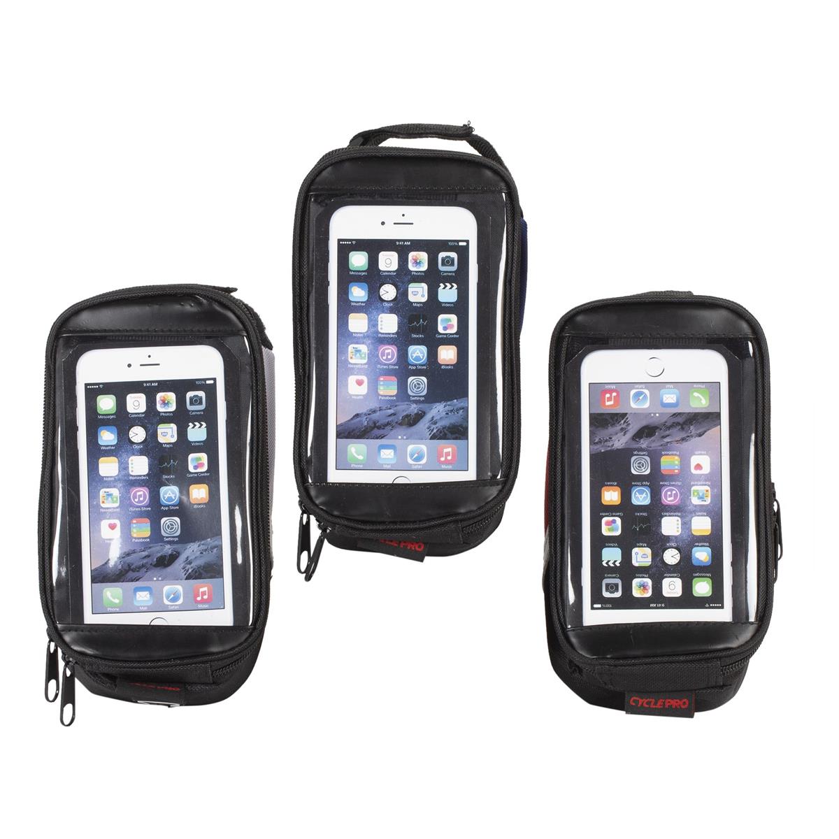 CYCLEPRO Smartphone Frame Bag,  6"x3.5", 3 col., hanging card