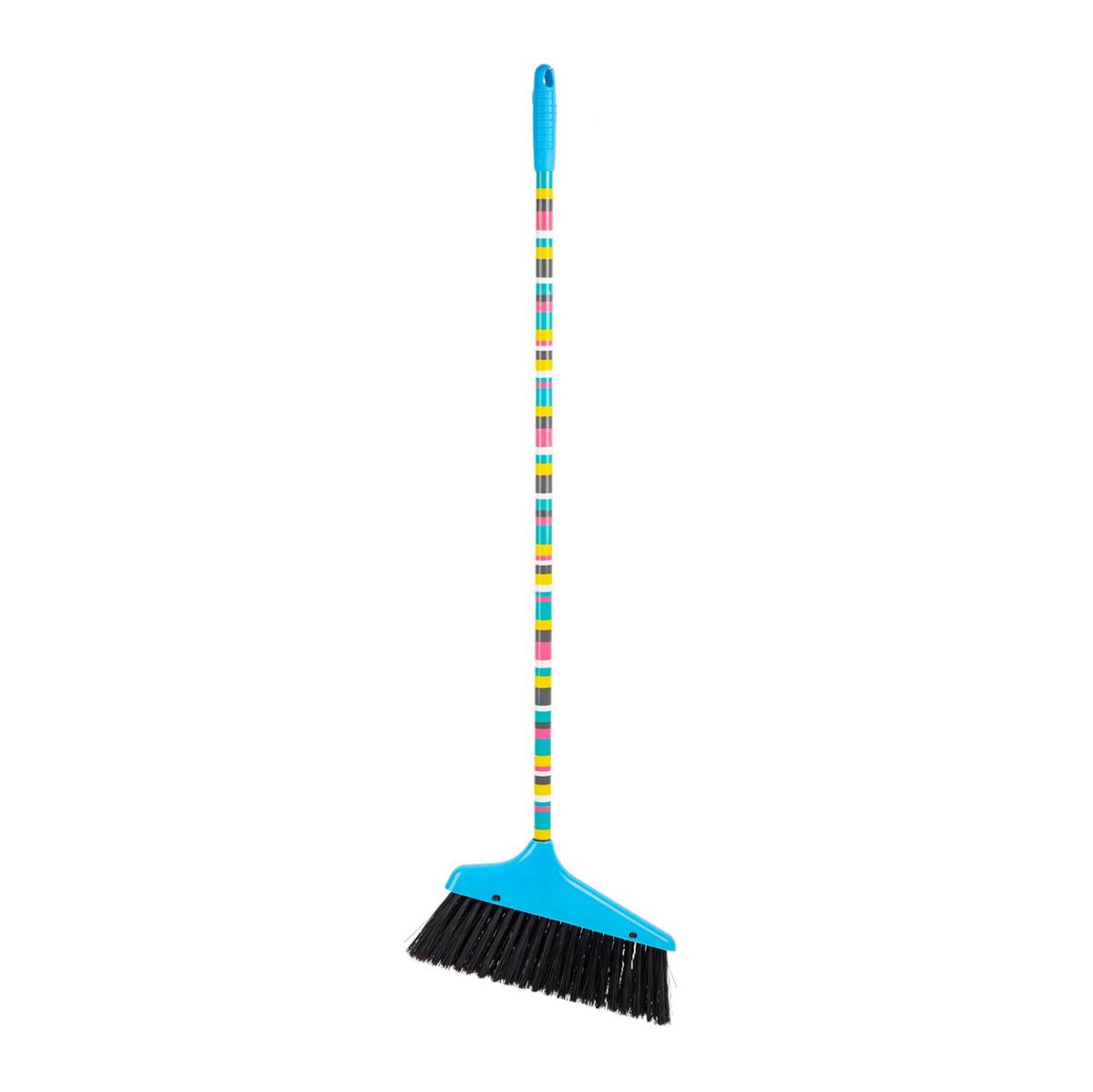 H.E., Stylish 36" Broom w/Printed Handle, 4 Styles, tag