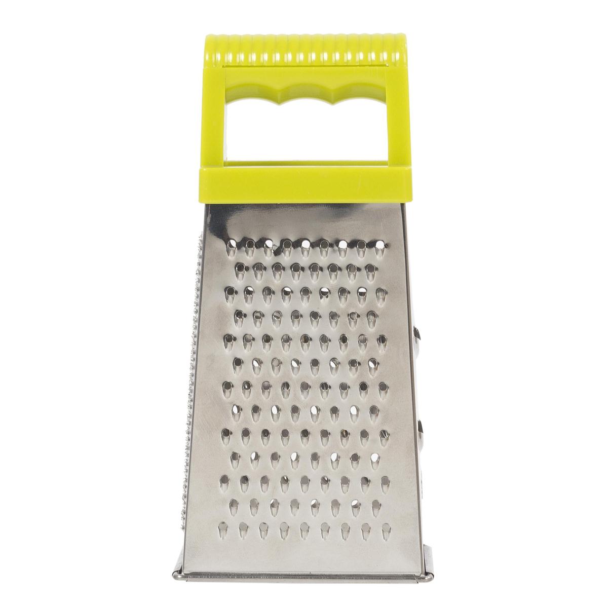 Luciano 7.25"H 4-Sided Grater, Stainless Steel, col. Sleeve