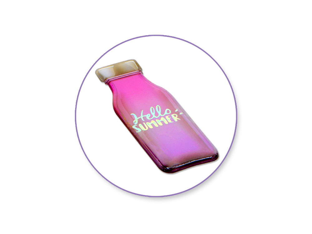 Paper Craft Sticker: 3.8"x6.9" 3D Foil Ombre G) Hydration