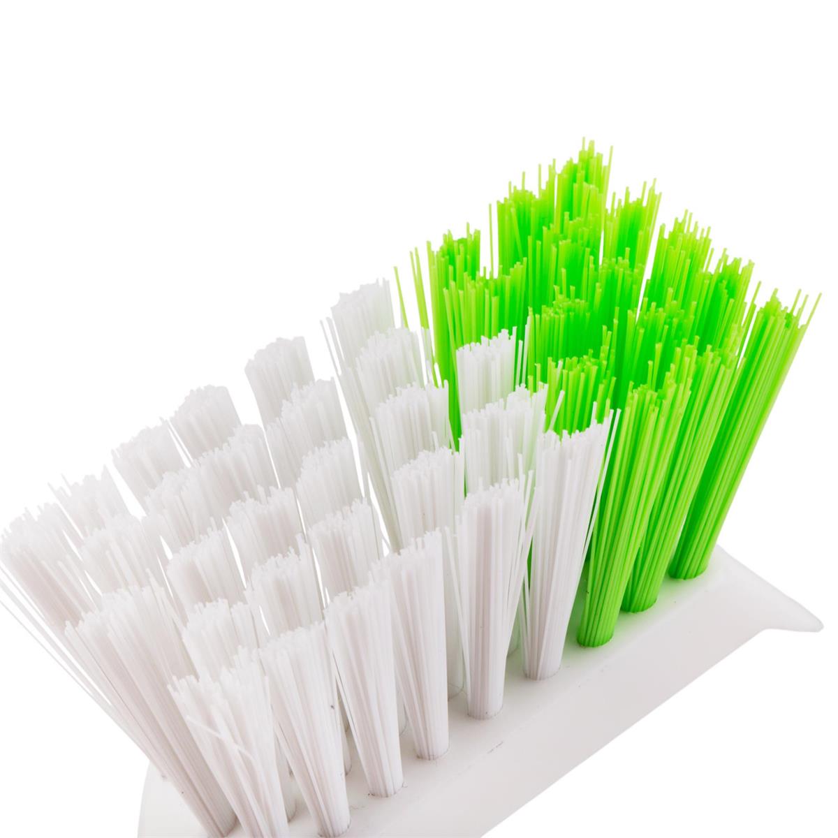 H.E., Plastic Brush w/Scraper, 2 Colours, tag