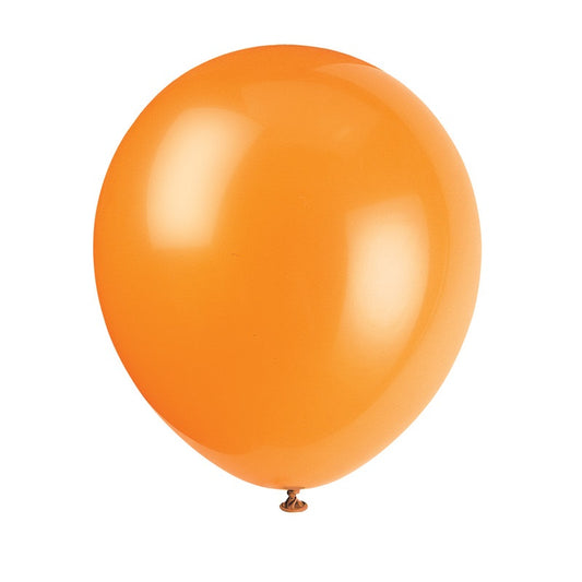 12" Latex Balloons  10ct - Pumpkin Orange