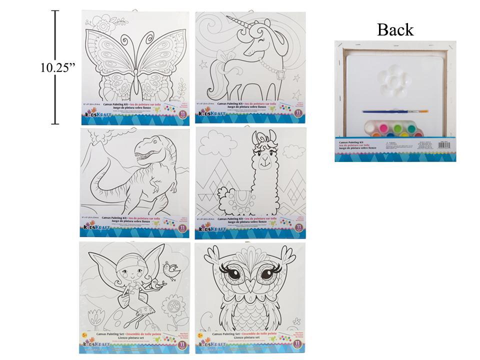 10"x10"Canvas painting kit 6 Styles