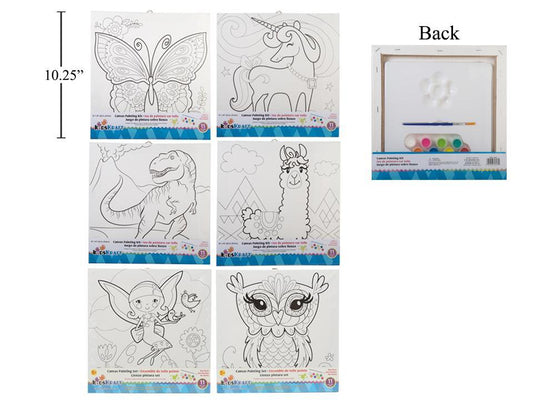 10"x10"Canvas painting kit 6 Styles