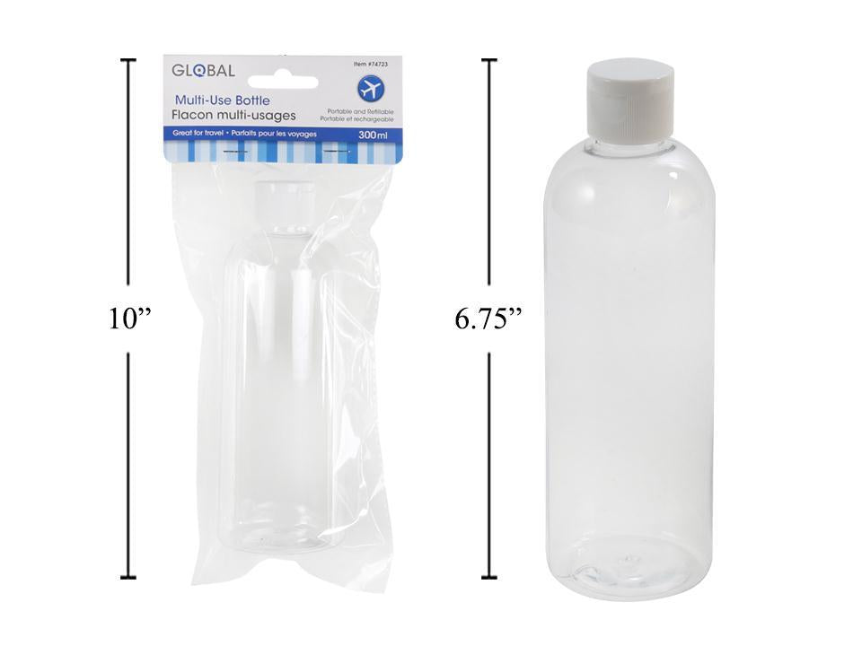 Global, 300ml Multi-Use Bottle, flip-top lid, opp bag+header