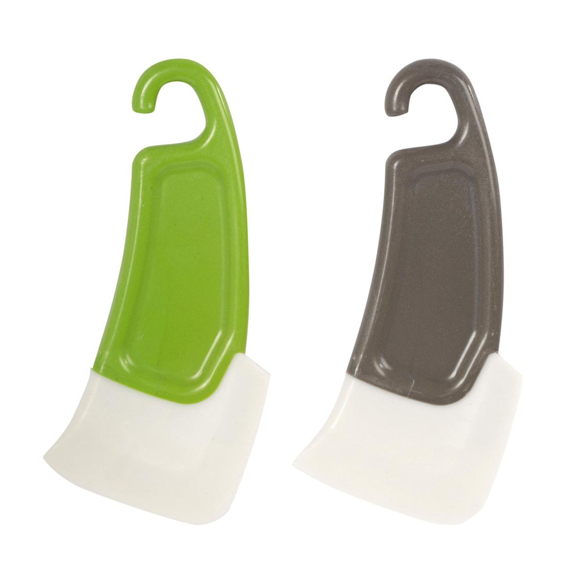 Luciano Silicone Frying Pan Scraper b/c, 2 colours, 12/clip strip