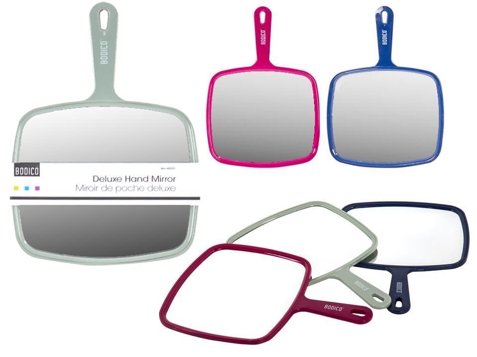 Bodico Grooming Mirror, 3 col.,  w/sleeve card in bubble wrap