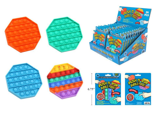 Push N Pop Bubble Fidget Mat 4/c, 24/DSP, C/S Box