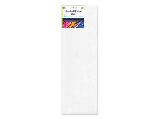 Stretch Artist Canvas: Rect. 12"x36" Primed Back-Stapled