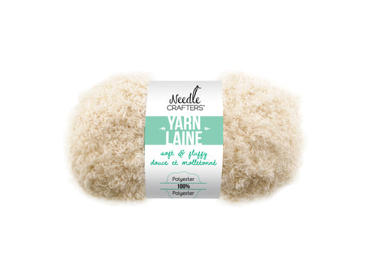 Needlecrafters: 50g Soft'n'Fluffy Yarn B) Cream