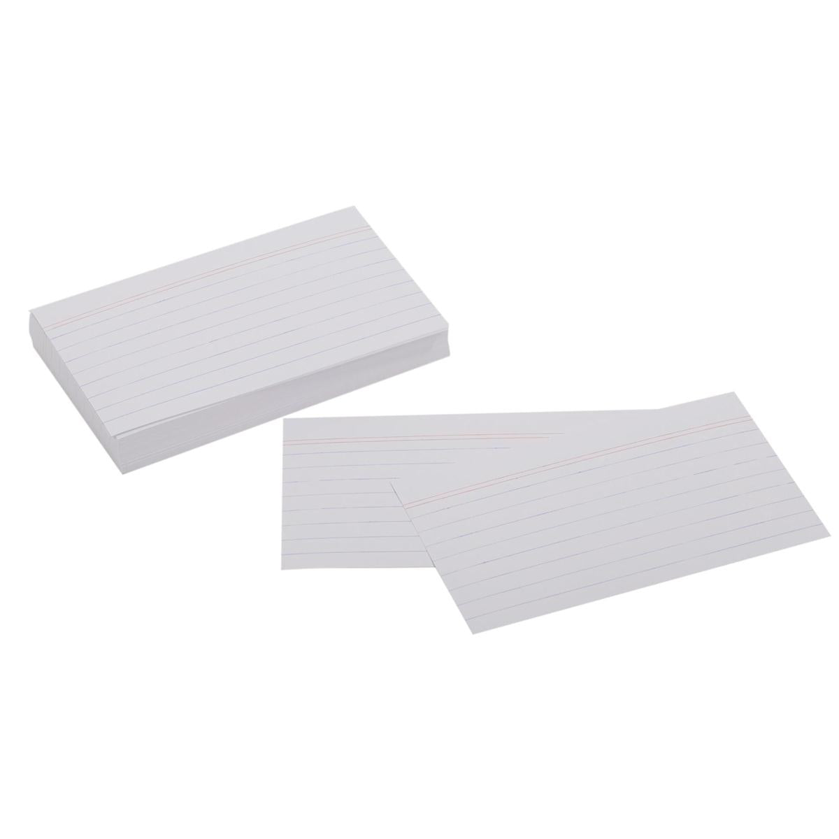 O.WKs.100-pc  3"x5" Index Card, pbh  ruled., (SY97646)