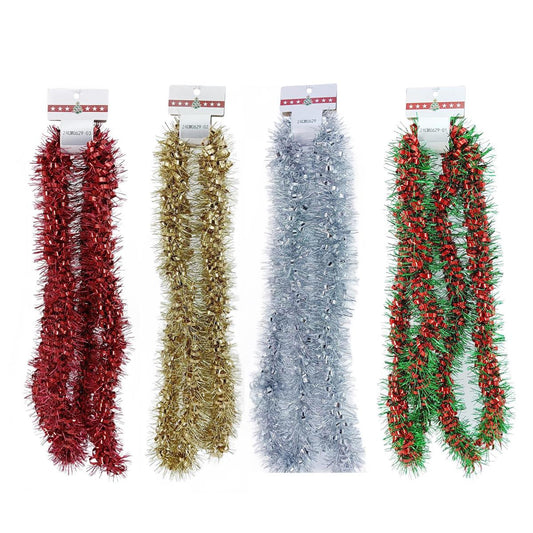 Deco N. 9ft.x5ply Tinsel Garland, 4/c, header